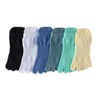 Haute qualité coton personnalisé cinq doigts Yoga Pilates chaussettes antidérapant cheville Trampoline Barre danse automne saison Logo manchette