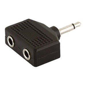 Conector hembra doble mono de 3.5, compatible con equipos de audio, permite conexiones versátiles y optimiza la transmisión de... - Product Image 1