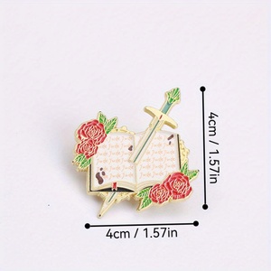 Badge littéraire fantastique élégant, idéal pour les amateurs de <span class=keywords><strong>littérature</strong></span> et de fantastique, accessoire de mode polyvalent - Product Image 6