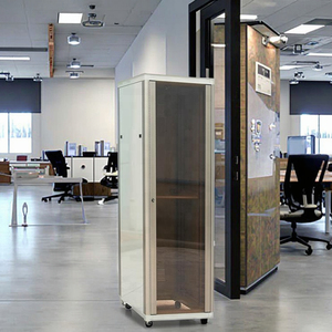 19 inch thiết bị máy tính nhôm máy chủ tủ rack với cửa kính cường lực - Product Image 2