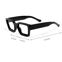 Lunettes carrées anti-Blu-Ray transparentes vintage pour hommes Nouveau design Navire Tr Lunettes Lunettes Tr90 Lunettes Cadre Optique Cher