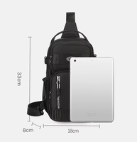 Sac de poitrine multifonctionnel pour homme, dernier design, double face, multi-poches, pour moto, sport, voyage, travail, décontracté