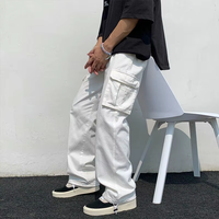 Hochwertige Mode New Custom Loose Straight Wide Leg Pants Herren Streetwear Hip-Hop Pocket Cargo Pants Hose