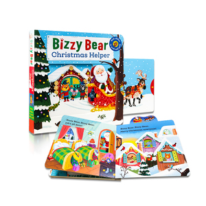 Sortie d'usine Livre <span class=keywords><strong>de</strong></span> conseil d'illumination <span class=keywords><strong>anglais</strong></span> pour enfants Bizzy bear aide <span class=keywords><strong>de</strong></span> noël livre 3d pour enfants - Product Image 1