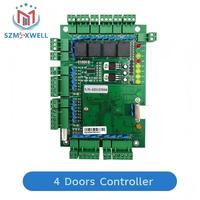 Panel de Control de Acceso a Redes TCP/IP, Sistema de Control de Acceso para 4 Puertas, Salida RFID, Lector Wiegand, Software Gratuito