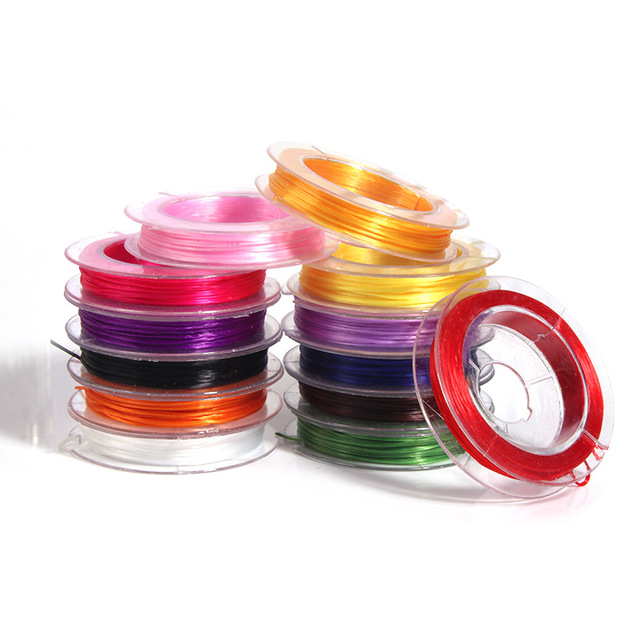 Colorful Small Flat Elastic Cord for Handmade Beaded Jewelry