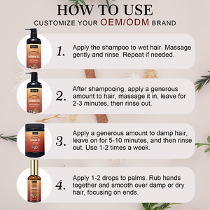 <span class=keywords><strong>Shampooing</strong></span> antipelliculaire naturel sans sulfate à l'huile de Batana pour la santé du cuir chevelu, réparation des cheveux abîmés, traitement capillaire, formule rafraîchissante - Product Image 5