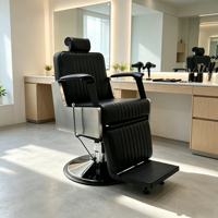 Fauteuil de Barbier Professionnel en Argent Durable pour Salon, Rotation à 360 Degrés, Pompe Hydraulique, Style Mid-Century, pour Hôpital et Extérieur - Vente en Gros Beauté