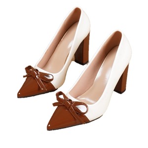 Pointed-toe Shallow-mouthed Single-toe High <b>Heels</b> for Women Formal Fashion Trend Elegant Versatile Thick <b>Heels</b> Spring/Autumn - Product Image 4