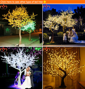 Nouveau Style 3 m de haut Faux Rose LED Arbre Artificiel Sakura <span class=keywords><strong>Japonais</strong></span> Fleur de <span class=keywords><strong>Cerisier</strong></span> pour Hôtel ou Décoration de La Maison - Product Image 6