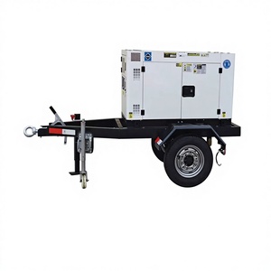 Groupe électrogène sur remorque 5-80KW 100KVA Silencieux Monophasé/Triphasé Certifié CE Ensemble Personnalisé Moteurs 188, 190, 192, 195 - Product Image 1