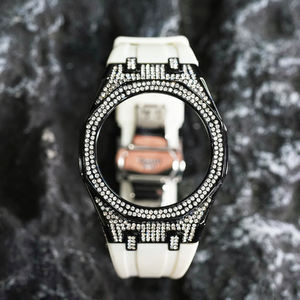 Ensemble de boîtier complet en diamant <span class=keywords><strong>bracelet</strong></span> gravé 5A bling bling zircon vente en gros pour GA2100 GA2110 <span class=keywords><strong>CASIOak</strong></span> mod kits pièces de montre - Product Image 6