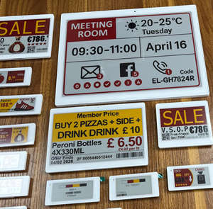 Étiquette de rayon électronique BLE 4,2 pouces avec écran e-ink, étiquette de prix numérique quatre couleurs, OEM, étiquette de rayon numérique, lecteurs de prix numériques NFC ESL - Product Image 4