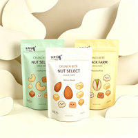 Sachet Doypack refermable avec fermeture éclair pour bonbons, emballage alimentaire, fruits secs et snacks, Tailles standard 250g 500g 1kg