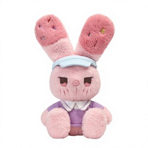 Peluche Zhuoqu Snack Shop en forme de <span class=keywords><strong>barre</strong></span> <span class=keywords><strong>chocolatée</strong></span> fraise, jouet en peluche, coussin, rembourrage en coton PP, matière polyester, cadeau d'anniversaire unisexe - Product Image 1