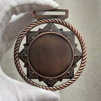 Médaille de course en bronze personnalisée de haute qualité en métal de sublimation sur matériau en aluminium