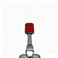 Robinet à pédale monocommande pour eau chaude, filetage G1/2, corps en laiton sans plomb, sans poignée, finition chromée, pour cuisine commerciale