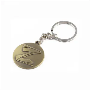quality custom logo metal key ring and chain