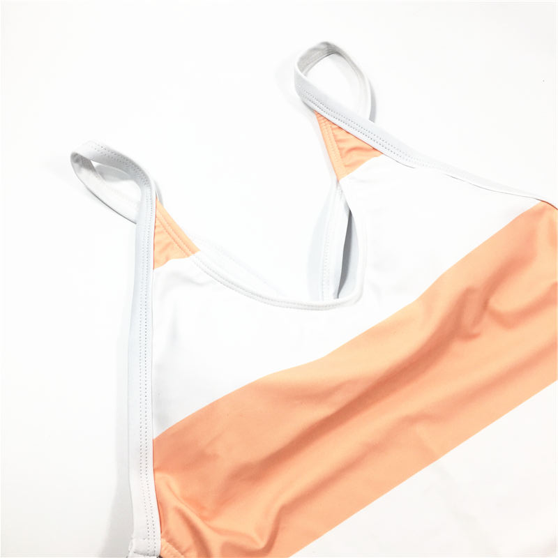 2021 White red striped printing hot sale sexy bikini