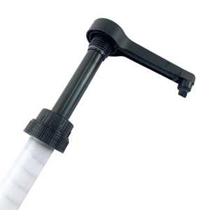 Bomba Dosificadora de 38-400 38mm 1oz Negra y Blanca para Ketchup y Miel, Longitud de Tubo Personalizada con Boquilla de Goma para Botellas de Sirope y Salsas - Product Image 1