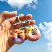 Vente en gros de jouets anti-stress en mousse PU à remontée lente de 2 pouces, en forme de beignet, pour enfants de 5 à 7 ans