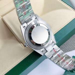 Montres de luxe en acier inoxydable avec calendrier, date automatique, mouvements mécaniques automatiques, boîtier argenté - Product Image 4