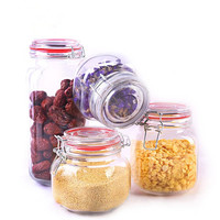 Les grains de café sous vide en verre borosilicaté transparent étanche à l'humidité peuvent stocker des boîtes à thé pour la cuisine domestique