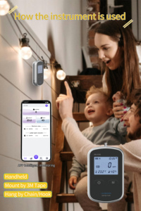 Alarma Inteligente de CO con Alertas de Aplicación, Sensor de Temperatura y Humedad, CE, EN55035, Detector para Casa y Barco - Product Image 2