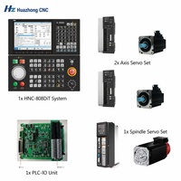 Kit de tour CNC Huazhong HNC-808DiT de type bus : Système servo 2 axes + Moteur et entraînement de broche servo – Solution complète