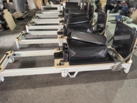 Machine de Pilates Reformer Professionnelle en Aluminium Pliable, Équipement de Studio de Pilates de Qualité Commerciale, Lit de Pilates Blanc avec Boîte