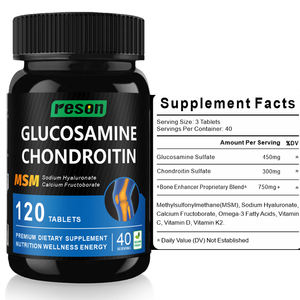 Ausreson <span class=keywords><strong>Glucosamine</strong></span> Chondroïtine Comprimés OEM Collagène Osseux Articulaire Comprimés MSM Suppléments <span class=keywords><strong>Halal</strong></span> Comprimés <span class=keywords><strong>Glucosamine</strong></span> Chondroïtine Comprimés - Product Image 4