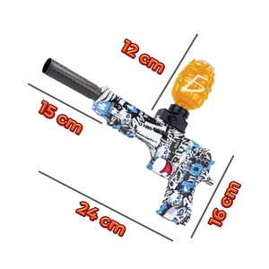 Jouet pistolet à balles d'hydrogel 2 en 1 avec balles de gel bleues et fléchettes jaunes pour jeux en plein air - Product Image 4