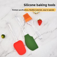 XN OB-004 Brosse à huile en silicone de qualité alimentaire, étaleur de beurre, racloir à crème, outil de pâtisserie