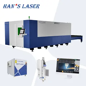 Han's brand G3015J fiber laser cutting machine gantry double-drive structure exchange table workbench ipg source steady cutting