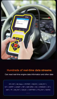 Nuevo Lector de Códigos TP02 en Inglés, Detector de Fallas de Coche Multifunción, Escáner OBD II de 16 Pines, Cable de Alimentación DC12V, Analizador Automático, 1 Año de Garantía
