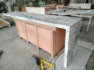 Phong cách hiện đại bàn đá cẩm thạch Đầu Bàn cà phê đánh bóng Countertop đa dạng cho các tùy biến cho biệt thự nền tường đá cẩm thạch - Product Image 6