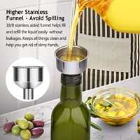 Ensemble de bouteilles distributrices d'huile d'olive en verre de 500 ml (17 oz), couleur vert foncé, avec becs verseurs, carafe décanteuse pour la cuisine