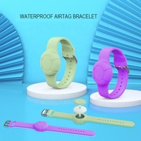 Compatible pour le localisateur GPS Airtag Bracelet de poignet étanche en silicone pour enfants et adultes
