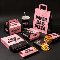 Boîtes d'emballage pour la restauration rapide avec design gratuit, logo personnalisé imprimé, emballage pour restaurant, boîte à emporter, boîte à sandwich, boîte à hamburger