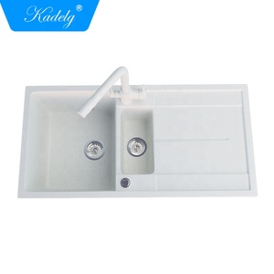 Approvisionnement direct d'usine <span class=keywords><strong>Double</strong></span> bol évier de cuisine appartement bassin <span class=keywords><strong>lave</strong></span>-<span class=keywords><strong>vaisselle</strong></span> <span class=keywords><strong>robinet</strong></span> en Silicone garde-boue <span class=keywords><strong>robinet</strong></span> à un trou caractéristique - Product Image 1