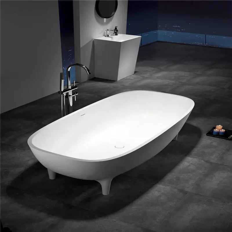 أفضل بيع سطح صلب مركب حجر حوض استحمام قائم بذاته التصميم الإيطالي