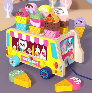 Gỗ bé xây dựng khối xây dựng đồ chơi cho trẻ sơ sinh trẻ mới biết đi 0-3 tuổi xếp chồng giáo dục mầm non chơi cho - Product Image 1