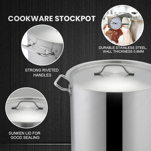 DaoSheng personnalisé vente directe d'usine ustensiles de cuisine en acier inoxydable marmite à soupe batterie de cuisine à <span class=keywords><strong>induction</strong></span> marmite normale - Product Image 3