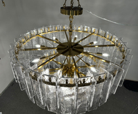 Design personnalisé américain moderne plafonnier suspendu lumières d'intérieur salon lustres verre cristal lustre