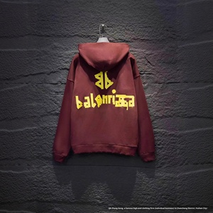 Верная версия, брендовая осенне-зимняя Новая Винтажная толстовка с капюшоном в стиле пар, свободная посадка, из 100% хлопка, не сгибается, флиса - Product Image 2