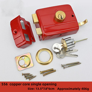 Cerradura <span class=keywords><strong>de</strong></span> doble lengüeta antirrobo <span class=keywords><strong>de</strong></span> estilo antiguo, llave <span class=keywords><strong>de</strong></span> <span class=keywords><strong>puertas</strong></span> <span class=keywords><strong>de</strong></span> madera, desbloqueo, tipo Universal 556 para dormitorio Interior y Exterior - Product Image 5