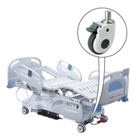 Roulettes de lit d'hôpital, multi-style, pivotant, pour lit d'hôpital, silencieux 3 pouces tpr, roulettes médicales durables, 75 100 125mm, 22 pièces