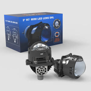 Precio de fábrica 2,5 pulgadas 3 pulgadas <span class=keywords><strong>7</strong></span> <span class=keywords><strong>H</strong></span> H7 lente de proyector LED faros de Halo negro para dodge nitro - Product Image 5
