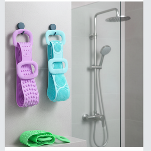 Natural Silicone Bath Scrubber Strong Back <strong>Scrubbing</strong> Long Strip Double-Sided <strong>Body</strong> Brush No Pain <strong>for</strong> <strong>Men</strong> and Women - Product Image 3