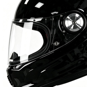 Casque de moto à visière rabattable noir, coque ABS, double visière, homologué DOT, toutes saisons, fermeture rapide, doublure en coton, garantie 1 an - Product Image 5